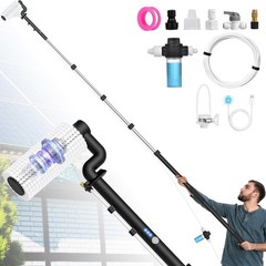 Lightweight 20Ft Water Fed Solar Panel Cleaning Kit with Soap Dispenser