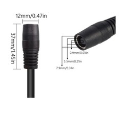 8mm Extension Cable for Solar Generator, DC7909 Solar Panel Cable Female to Male