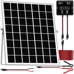 20W 12V Solar Battery Charger Maintainer with MPPT Controller for RV Marine Car