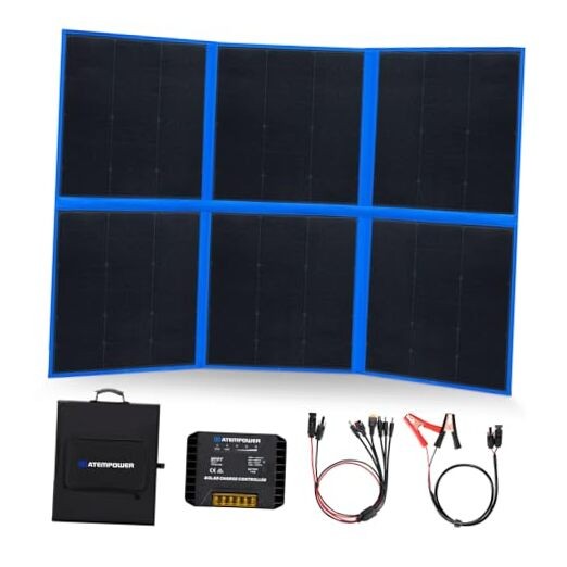 200W Portable Solar Panel, Foldable Solar Panel HPBC Chip, 20A MPPT 200w
