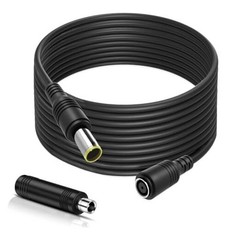 DC8mm Extension Cable with DC7909 to DC8020 Adapter Connectors, 30Ft 30FT