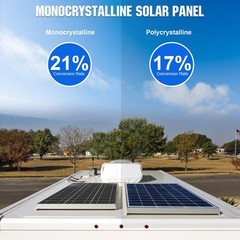 ECO-WORTHY Solar Panel 25W 18V Monocrystalline Waterproof Panel for Charging …
