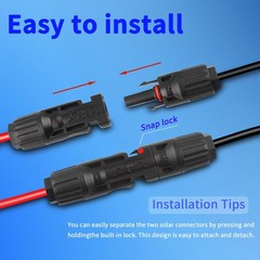 Solar Cable Entry Gland with 10Ft 10AWG Solar Extension Cable,Through RV Roof…