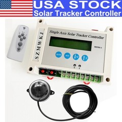 USA Single Axis Solar Tracker LCD Controller DIY Solar Panel Tracking Track Kits