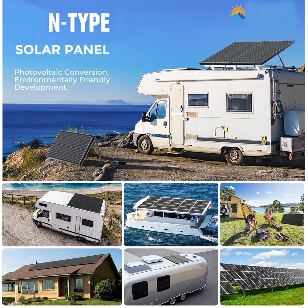 200W Monocrystalline Solar Panel Kit (2x 100W)