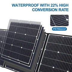 200W Foldable Solar Panel Portable for Power Station RV Camping = 2x 100W Panel