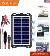 Efficient 7.5W Solar Battery Maintainer with Easy Installation – Eco-Friendly