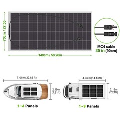 1500 Watts Solar Panel Kit 40A 12V Battery Charger with Controller Caravan Boat