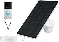 Solar Panel Charger Compatible with Ring Video Doorbell 3/3+/4, Battery Video Do