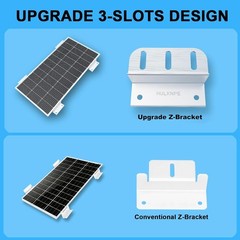 Complete 16-Pack Solar Mounting Kit – Aluminum Z Brackets for RV & Off-Grid Use