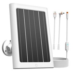 5W Solar Panel for Ring Spotlight Cam Plus/Pro and Stick Up Cam Battery, 1 Pack