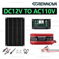Grennova 2600W Off-Grid Solar System 50W Panel 60A MPPT Dual Voltage Inverter