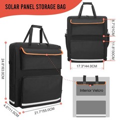 Solar Panel Storage Bag for 2 Solar Panels, Carrying Case for Jackery SolarSa…