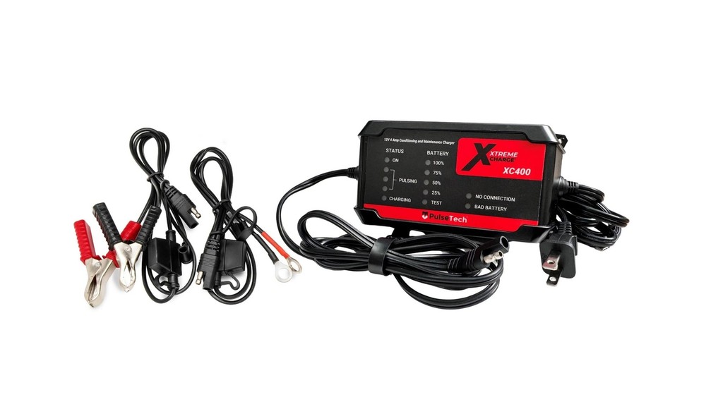 XC400 Xtreme Charge 4 AMP Smart Battery Charger Maintainer, Trickle Charger |…