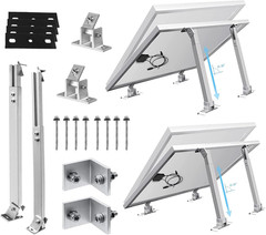 2 Sets (4Pcs) Solar Panel Mounting Brackets – Adjustable Solar Panel Tilt Mount