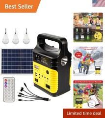 Portable Solar Generator with Panel,10000mAh Power Station for Camping | 1000…