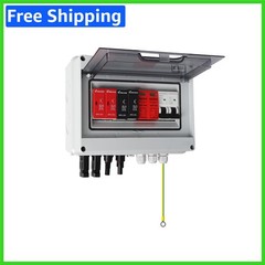 Weather-Resistant Solar Junction Box with 63A Circuit Breaker & Fuse, 15A Rated