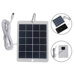 Efficient Outdoor Solar Panel Charger 6W Compatible with Various Devices
