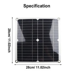Portable Solar Power Bank Set, 10 in 1 USB Fast Charging Cable Included