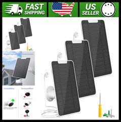 Solar Panel for Google Nest Cam Outdoor/Indoor Battery, 5W, 3 Pack