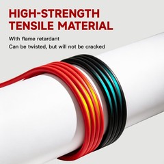 10FT 10AWG Solar Panel Extension Cable – IP68 Waterproof, Tool-Free Connectors,