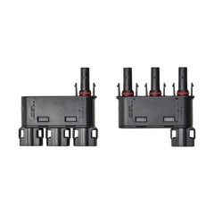 50A DC1500V Waterproof Solar Branch Connector 3 to 1 Y Connectors Pair M/FFF &