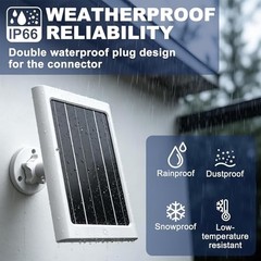 5W Solar Panel for Ring Spotlight Cam Plus/Pro and Stick Up Cam Battery, 2 Pack