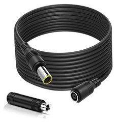 DC8mm Extension Cable with DC7909 to DC8020 Adapter Connectors, 30Ft 30FT