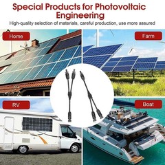 Solar Y Branch Connectors Solar Panel Parallel Connectors 1 to 3Solar Adapter US