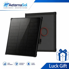 AeternaSol 50W N-Type Mono Solar Panel OffGrid Home RV Battery Roof Boat Camping