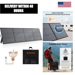 220W Portable Foldable Solar Panel Monocrystalline 40V IP67 RV Camping