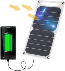 Solar Panel Charger USB Port Portable High Power Paper Shaped Monocrystalline Si