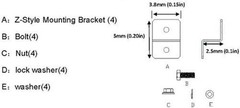 Lightweight Solar Mounting Brackets – Durable 80W Support for RV and Camper Vans