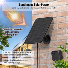 Solar Panel for Blink Outdoor 4 Blink Solar Panel Mount 13.1ft Cable Rubber Plug