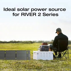 EcoFlow 60W TOPCon Portable Solar Panel IP68 Waterproof for RIVER 2 Series
