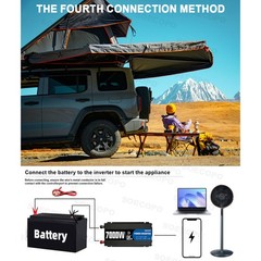 SOECOPO 7000W Peak Solar System Kit 2pcs Panel for Camping RV Home charger