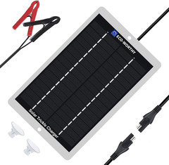 ECO-WORTHY 2.5W Solar Car Battery Charger Maintainer 12V Waterproof Solar Panel