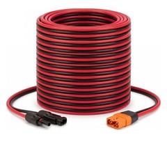 Solar to XT60i Cable 10AWG 35FT Solar Panel to XT60i Adapter Connector XT60i-…