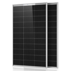 2Pcs 100 Watt Solar Panels Monocrystalline Solar Panel for 12V/24V Battery RV Ma
