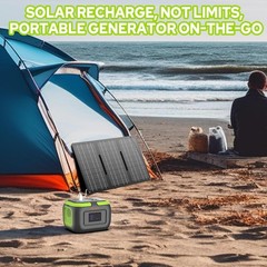 Portable Power Station 120W, 97.6Wh Backup Battery Solar Power Bank Generator wi