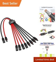 High Capacity Parallel Solar Panel Splitter – Connect 4 to 8 Panels Effortlessly