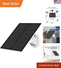 5W Solar Panel for Security Camera, USB Solar Panel for DC 5V Outdoor Recharg…