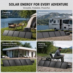 300W Portable Folding Solar Panel 36V 4-in-1 charging cable for Home RV Camping