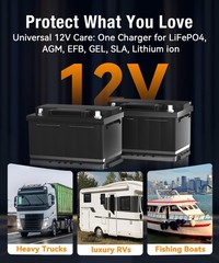 Upgraded 13W Solar Battery Trickle Charger Maintainer 12V Portable Waterproof…