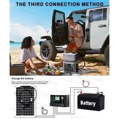 7000W Solar System Kit 100A Controller DC12V to AC110/220V Flexible Panel