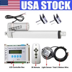 1000W KW Sunlight Tracking Solar Tracker Electric Single Axis Complete Track Kit