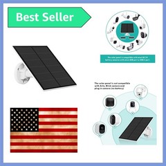 Solar Panel for Ring Camera(2nd Generation) Dustproof Waterproof 5W Solar Panel