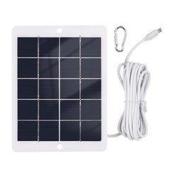 3W 5V Portable Waterproof Solar Charger For Camping Phones Fans Lights Cameras