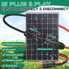 12AWG XT60i Solar Cable 15FT, Solar to XT60i Charging Cable 3 10 20 25 30 40 …