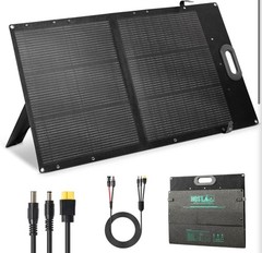 100W Ultra-Light Portable Solar Panel, N-Type 25% High Efficiency Solar Charger